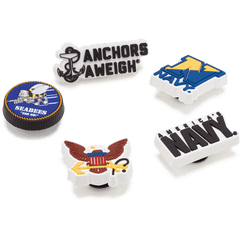 Crocs - Armed Forces US Navy 5Pck Jibbitz Shoe Charm Women|Men|Kids|Jibbitz™ Charms