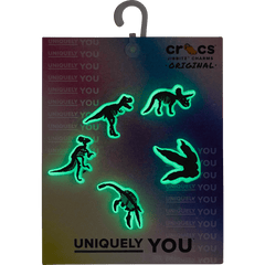 Crocs - Glow In The Dark Dino 5 Pack Jibbitz Shoe Charm Women|Men|Jibbitz™ Charms
