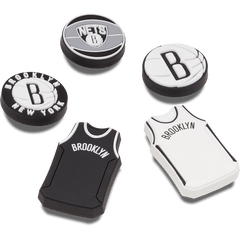 Crocs - NBA Brooklyn Nets 5 Pack Jibbitz™ charms Women|Men|Jibbitz™ Charms