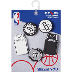 Crocs - NBA Brooklyn Nets 5 Pack Jibbitz™ charms Women|Men|Jibbitz™ Charms