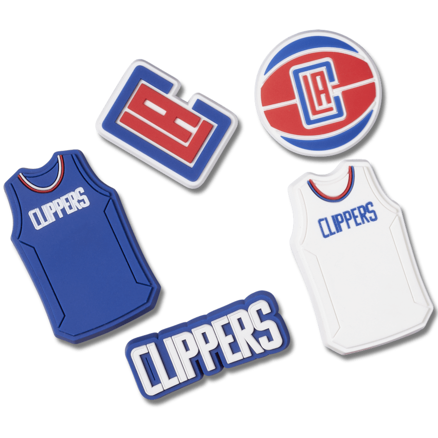 Crocs - NBA Los Angeles Clippers 5 Pack Jibbitz™ charms Women|Men|Jibbitz™ Charms