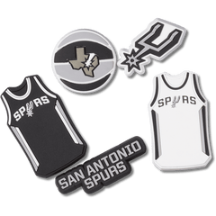 Crocs - NBA San Antonio Spurs 5 Pack Jibbitz™ charms Women|Men|Jibbitz™ Charms