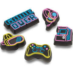 Crocs - Lights Up Neon Gamer 5 Pack Jibbitz™ charms Women|Men|Jibbitz™ Charms