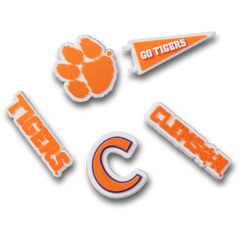 Crocs - Clemson Univ 5 Pack Jibbitz™ charms Women|Men|Kids|Jibbitz™ Charms