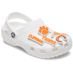 Crocs - Clemson Univ 5 Pack Jibbitz™ charms Women|Men|Kids|Jibbitz™ Charms