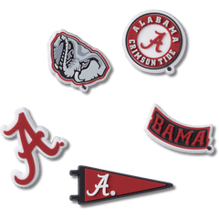 Crocs - University of Alabama 5 Pack Jibbitz™ charms Women|Men|Jibbitz™ Charms