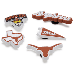 Crocs - University of Texas 5 Pack Jibbitz™ charms Women|Men|Kids|Jibbitz™ Charms