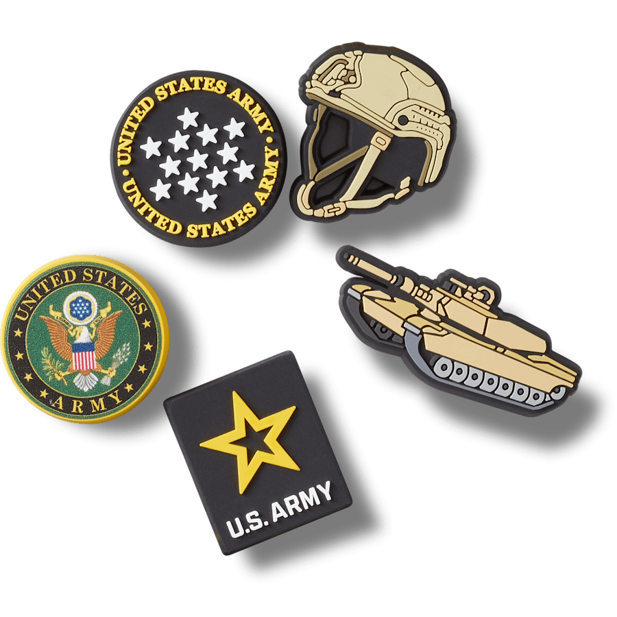Crocs - US Army 5 Pack 2 Jibbitz™ charms Women|Men|Kids|Jibbitz™ Charms