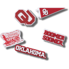 Crocs - Univ of Oklahoma 5 Pack Jibbitz™ charms Women|Men|Kids|Jibbitz™ Charms