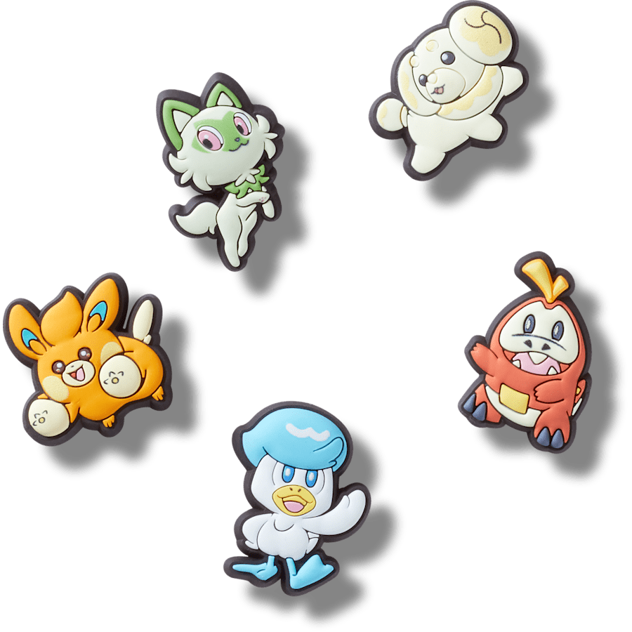 Crocs - Pokemon Paldea 5 Pack Jibbitz™ charms Women|Men|Kids|Jibbitz™ Charms