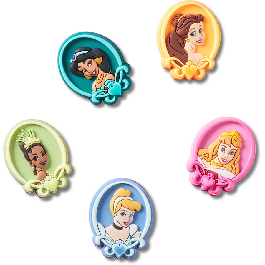 Crocs - Disney Princess 5 Pack Jibbitz™ charms Women|Men|Kids|Jibbitz™ Charms