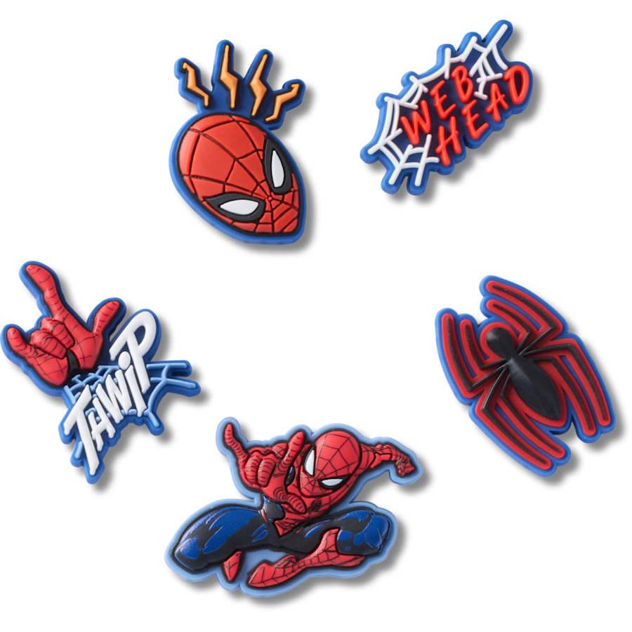 Crocs - Spiderman 5 Pack Jibbitz™ charms Women|Men|Kids|Jibbitz™ Charms