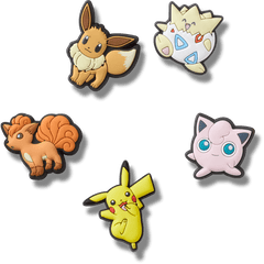 Crocs - Pokemon Character 5 Pck Jibbitz™ charms Women|Men|Jibbitz™ Charms