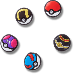 Crocs - Poke Ball 5 Pack Jibbitz™ charms Women|Men|Kids|Jibbitz™ Charms