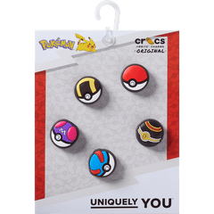 Crocs - Poke Ball 5 Pack Jibbitz™ charms Women|Men|Kids|Jibbitz™ Charms