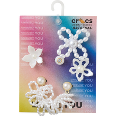Crocs - White Pearl Beaded 5 Pack Jibbitz™ charms Women|Men|Jibbitz™ Charms