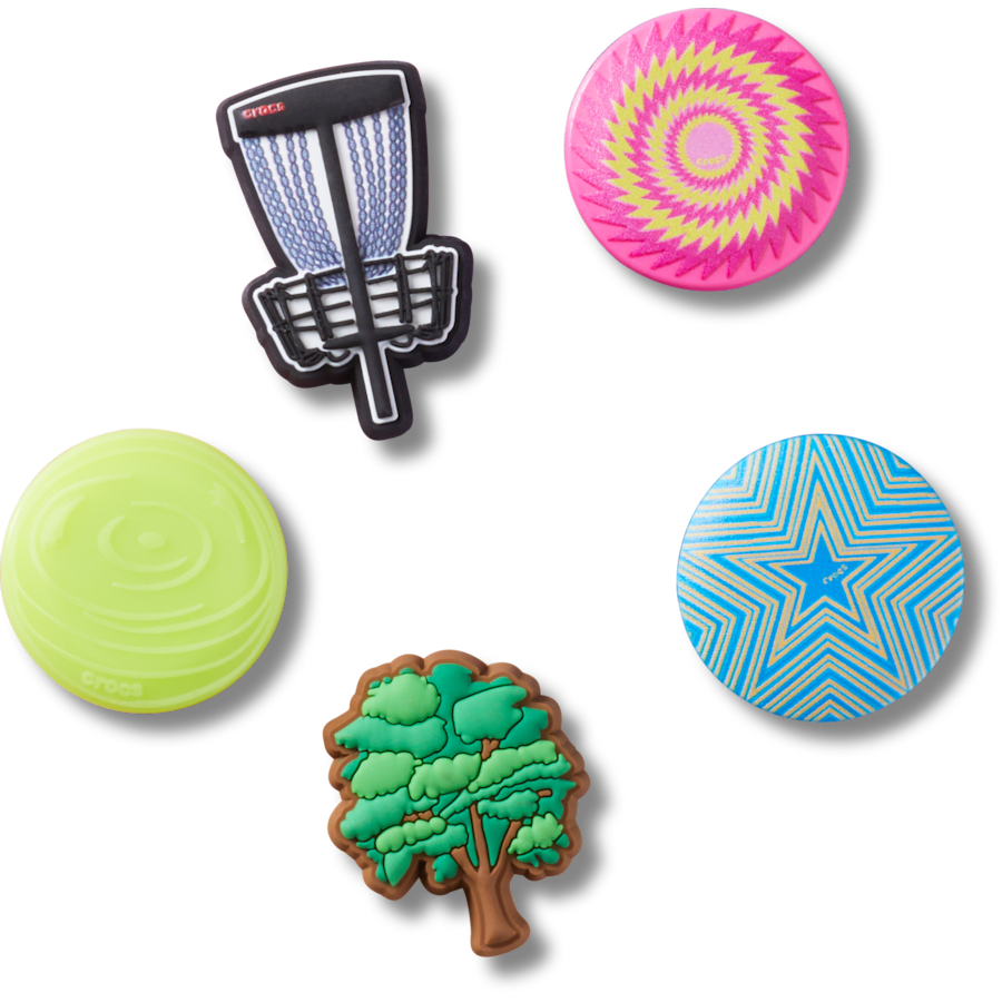 Crocs - Disc Golf 5 Pack Jibbitz™ charms Women|Men|Jibbitz™ Charms