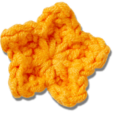 Crocs - Crafted Crochet Orange Star Jibbitz™ charms Women|Men|Jibbitz™ Charms