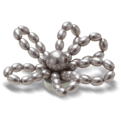 Crocs - Grey Pearl Beaded Daisy Jibbitz™ charms Women|Men|Jibbitz™ Charms