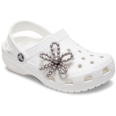 Crocs - Grey Pearl Beaded Daisy Jibbitz™ charms Women|Men|Jibbitz™ Charms