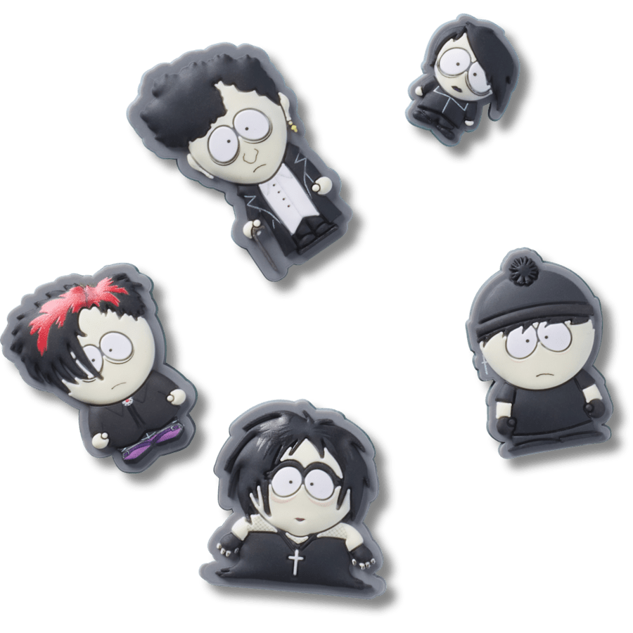 Crocs - South Park Goth Kids 5 Pack Jibbitz Shoe Charm Women|Men|Kids|Jibbitz™ Charms