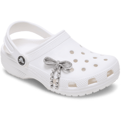 Crocs - Silver Gem Bow Jibbitz™ charms Women|Men|Jibbitz™ Charms