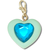 Crocs - Blue Heart Sim Gem Charm Jibbitz Shoe Charm Women|Men|Kids|Jibbitz™ Charms