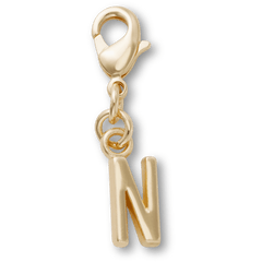 Crocs - Gold Letter N Charm Jibbitz™ charms Women|Men|Kids|Jibbitz™ Charms