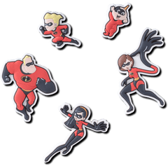 Crocs - Pixar Incredibles 5 Pack Jibbitz charm Women|Men|Jibbitz™ Charms