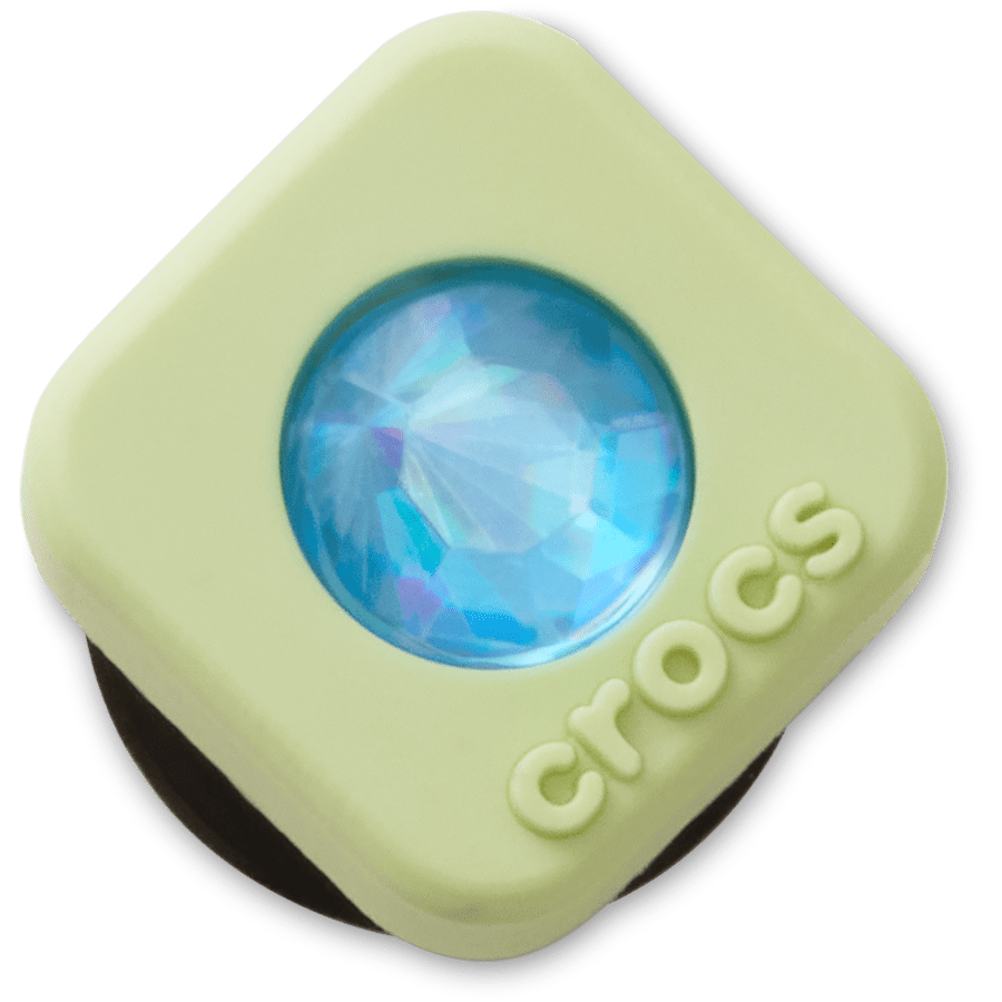 Crocs - Green PVC Square SMT Gem Jibbitz™ charms Women|Men|Jibbitz™ Charms