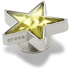 Crocs - Silver and Green SMT Gem Star Jibbitz™ charms Women|Men|Jibbitz™ Charms