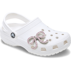 Crocs - Pink Glittery Bow Jibbitz™ charms Women|Men|Jibbitz™ Charms