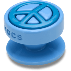 Crocs - Blue Peace Sign Icon Jibbitz™ charms Women|Men|Jibbitz™ Charms