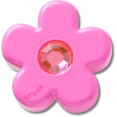 Crocs - Bright Pink Flower With Gem Jibbitz™ charms Women|Men
