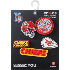 Crocs - NFL Kansas City Chiefs 5 Pack Jibbitz Shoe Charm Women|Men|Jibbitz™ Charms