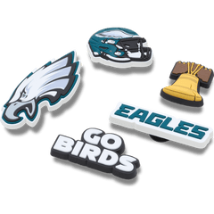 Crocs - NFL Philadelphia Eagles 5 Pack Jibbitz Shoe Charm Women|Men|Jibbitz™ Charms