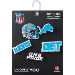 Crocs - NFL Detroit Lions 5 Pack Jibbitz Shoe Charm Women|Men|Jibbitz™ Charms