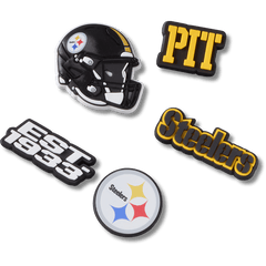 Crocs - NFL Pittsburgh Steelers 5 Pack Jibbitz Shoe Charm Women|Men|Jibbitz™ Charms