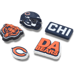 Crocs - NFL Chicago Bears 5 Pack Jibbitz Shoe Charm Women|Men|Jibbitz™ Charms