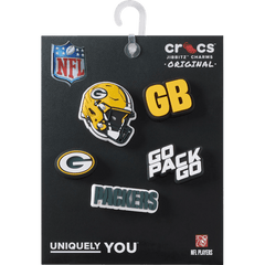 Crocs - NFL Green Bay Packers 5 Pack Jibbitz Shoe Charm Women|Men|Jibbitz™ Charms