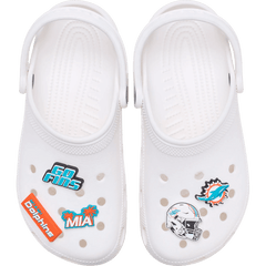 Crocs - NFL Miami Dolphins 5 Pack Jibbitz Shoe Charm Women|Men|Jibbitz™ Charms