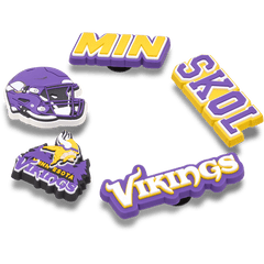Crocs - NFL Minnesota Vikings 5 Pack Jibbitz Shoe Charm Women|Men|Jibbitz™ Charms