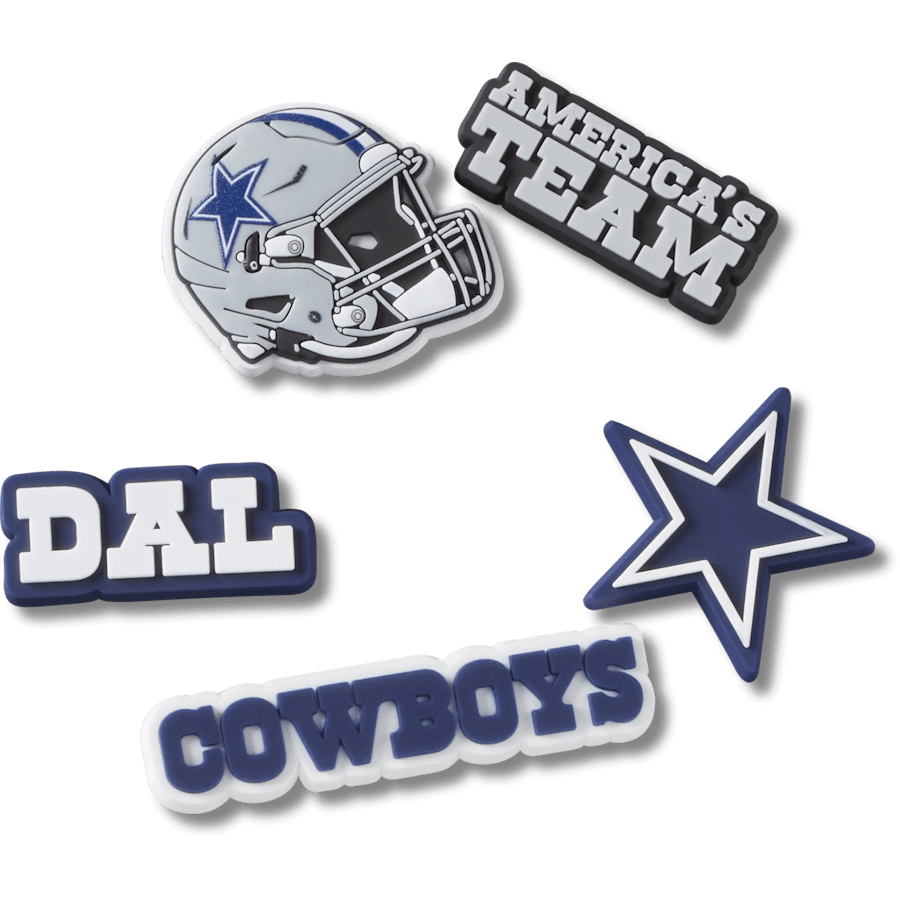 Crocs - NFL Dallas Cowboys 5 Pack Jibbitz Shoe Charm Women|Men|Jibbitz™ Charms