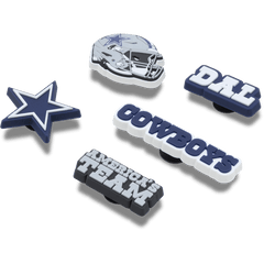 Crocs - NFL Dallas Cowboys 5 Pack Jibbitz Shoe Charm Women|Men|Jibbitz™ Charms