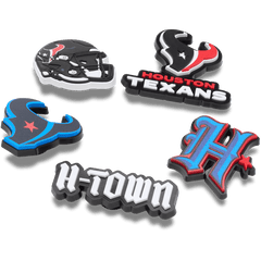 Crocs - NFL Houston Texans 5 Pack Jibbitz Shoe Charm Women|Men|Jibbitz™ Charms