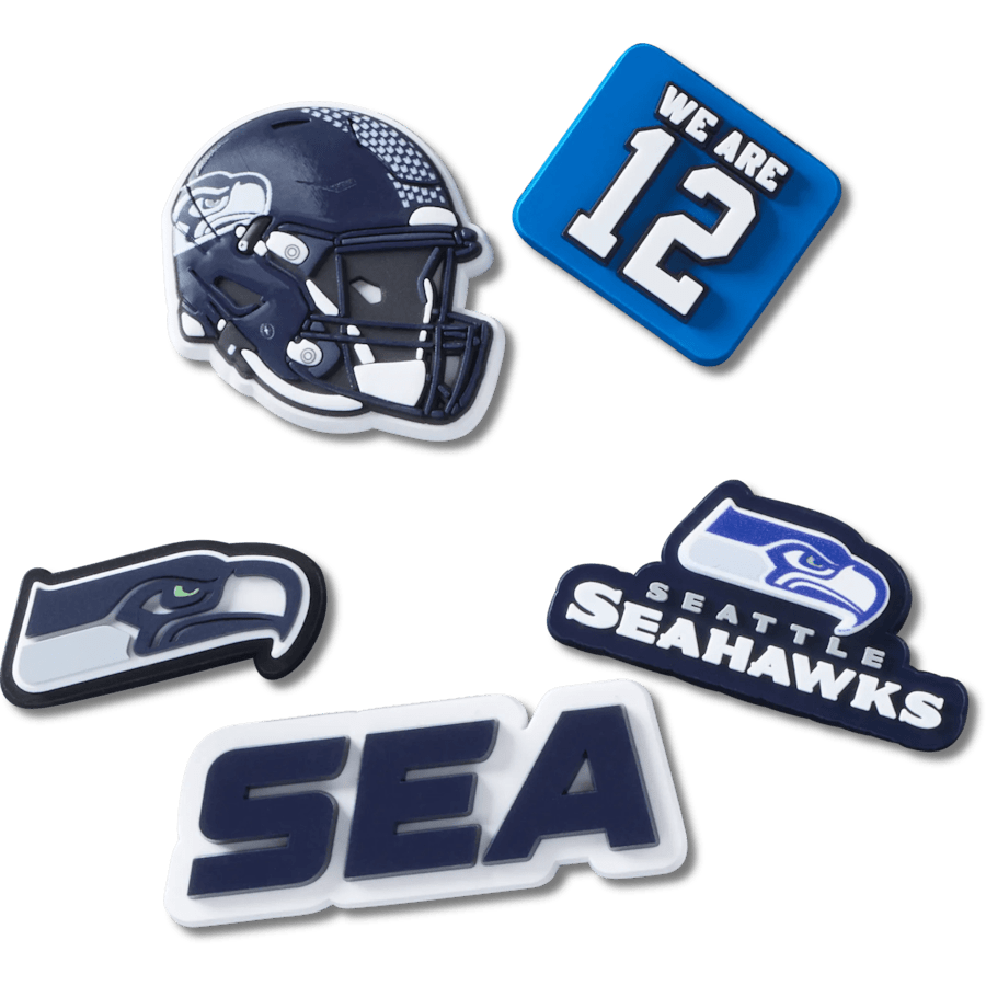 Crocs - NFL Seattle Seahawks 5 Pack Jibbitz Shoe Charm Women|Men|Jibbitz™ Charms