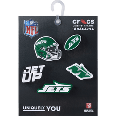 Crocs - NFL New York Jets 5 Pack Jibbitz Shoe Charm Women|Men|Jibbitz™ Charms