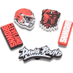 Crocs - NFL Cleveland Browns 5 Pack Jibbitz Shoe Charm Women|Men|Jibbitz™ Charms