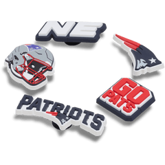 Crocs - NFL New England Patriots 5 Pack Jibbitz Shoe Charm Women|Men|Jibbitz™ Charms