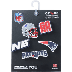 Crocs - NFL New England Patriots 5 Pack Jibbitz Shoe Charm Women|Men|Jibbitz™ Charms